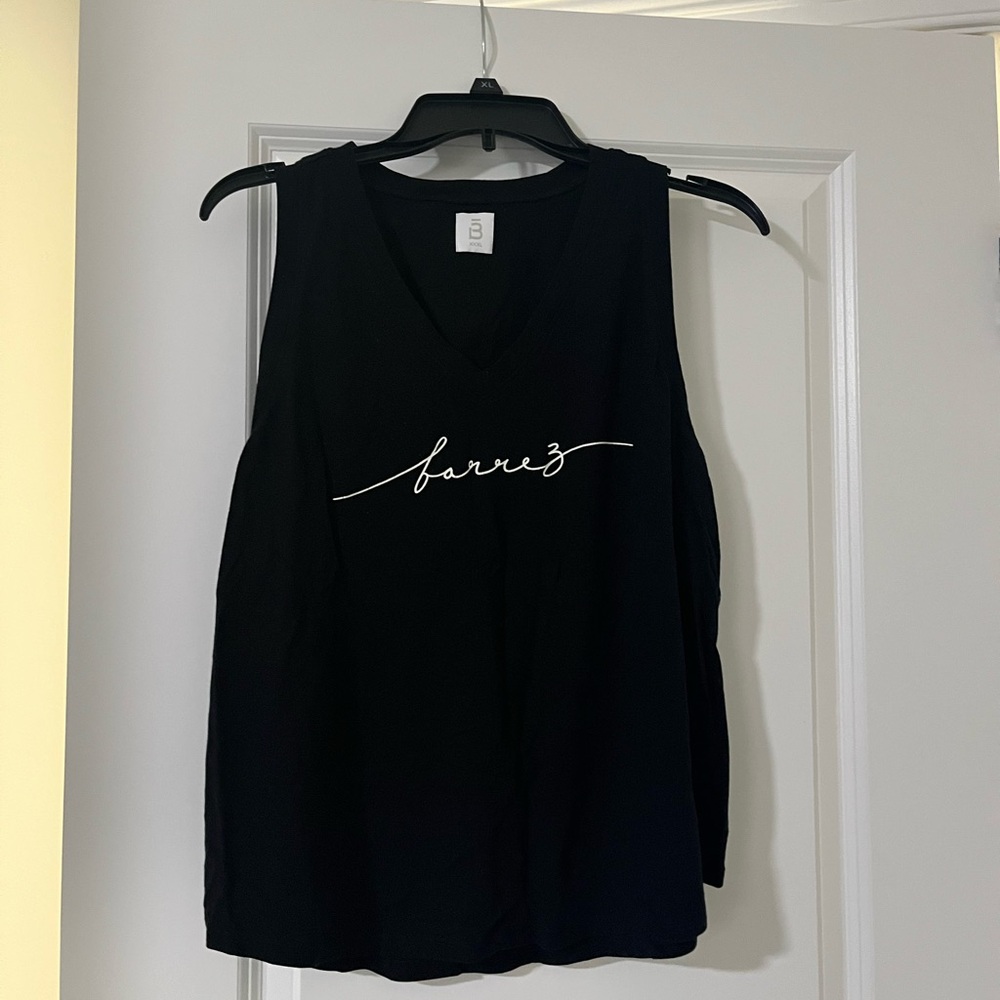 Barre3 Black Sleeveless Top XXXL